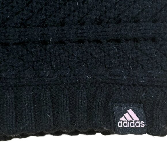 adidas ClimaWarm Black Knit Beanie — Warm Lined Winter Hat - Picture 2 of 10